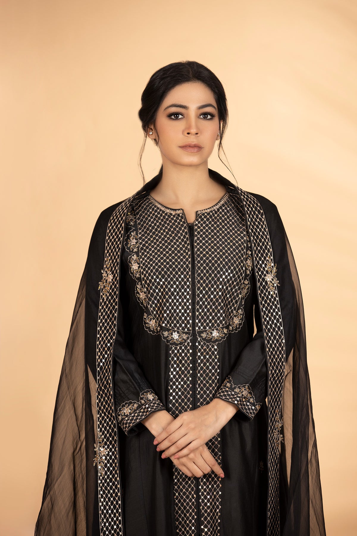 Black Yoke Jaal A Line Suit Set