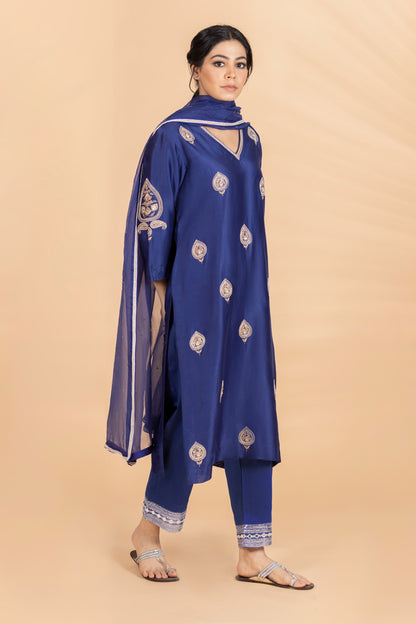 Navy Blue Boti Set