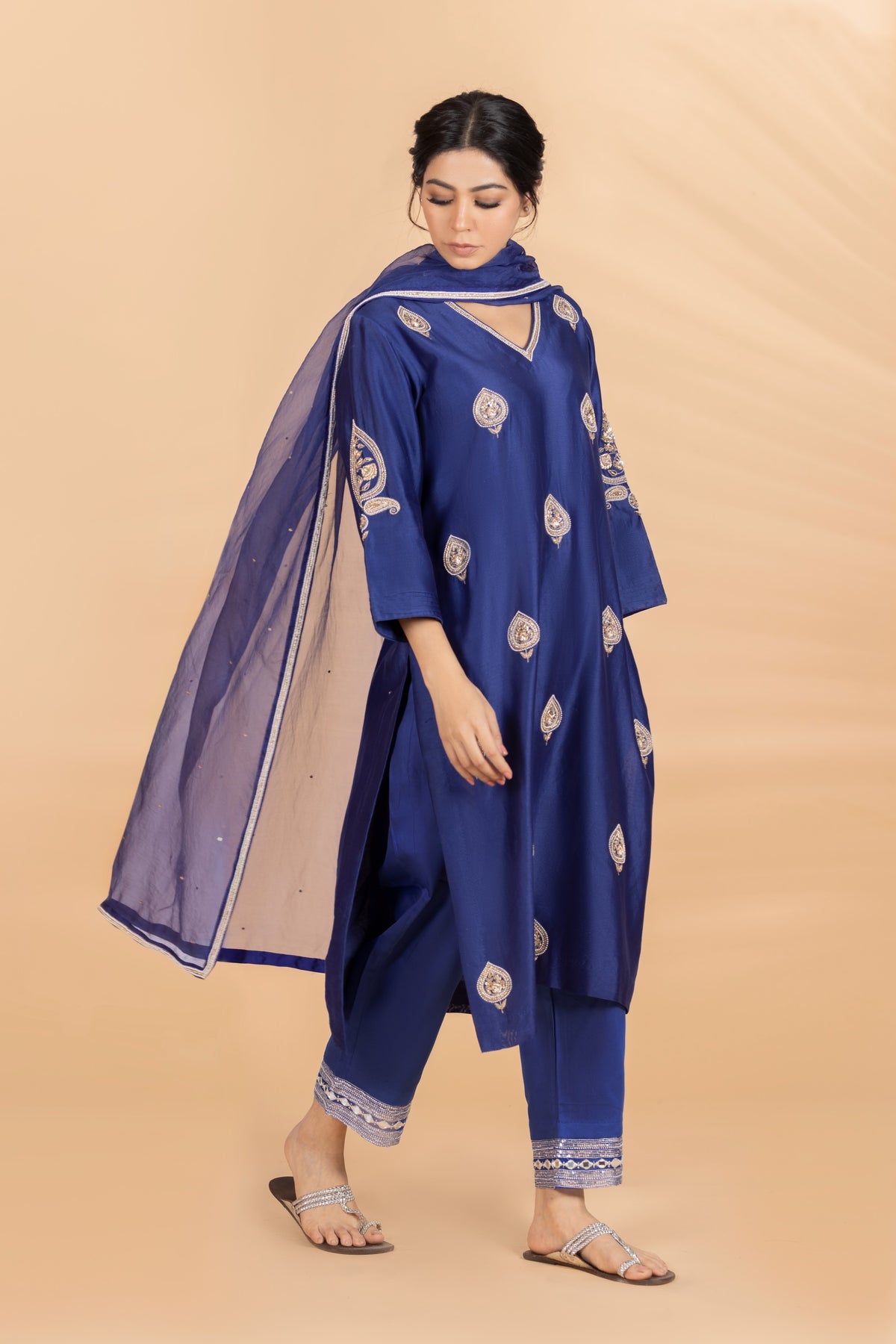 Navy Blue Boti Set