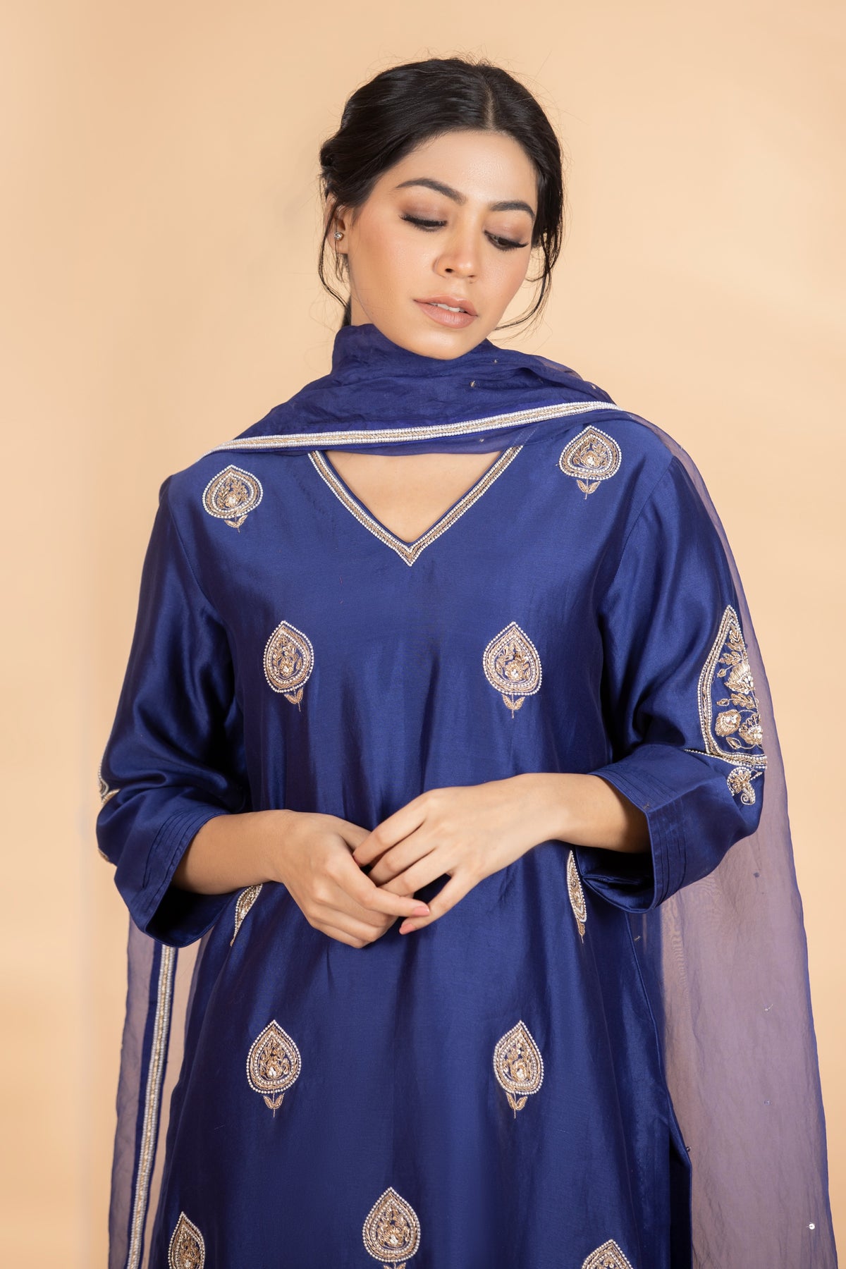 Navy Blue Boti Set