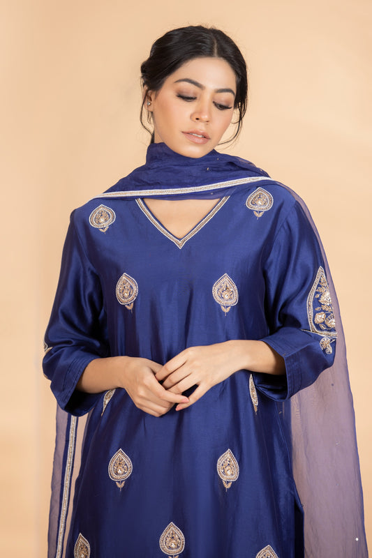 Navy Blue Boti Set
