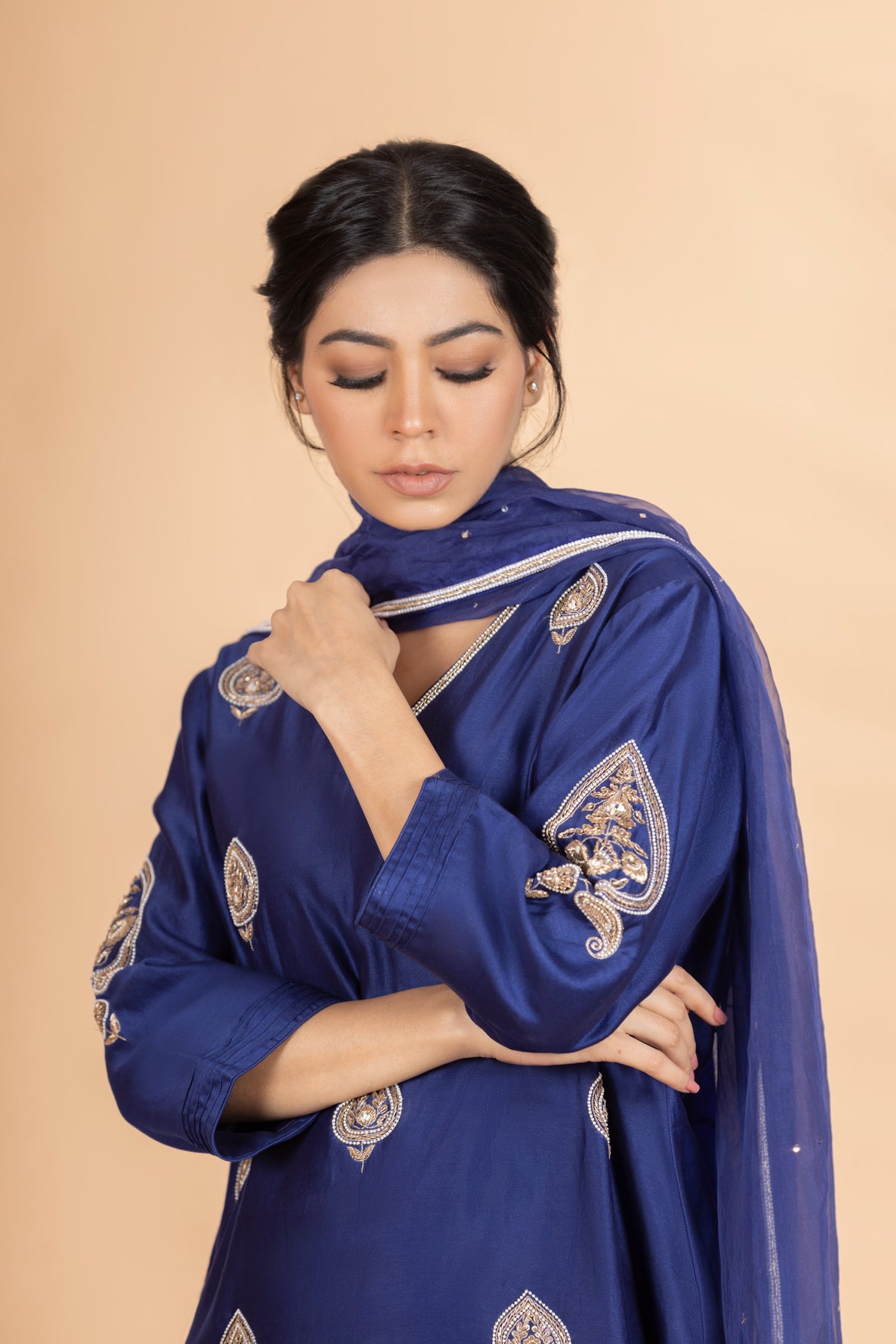 Navy Blue Boti Set