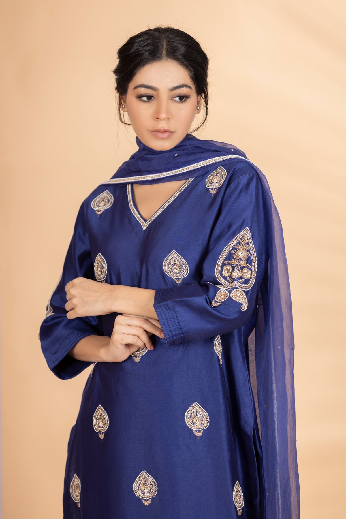 Navy Blue Boti Set