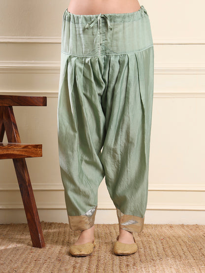 Sage Green Silver Gota Suit