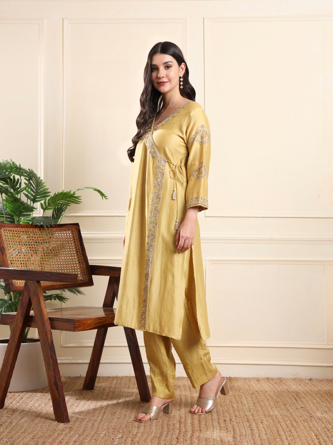 Mustard Angarakha Suit