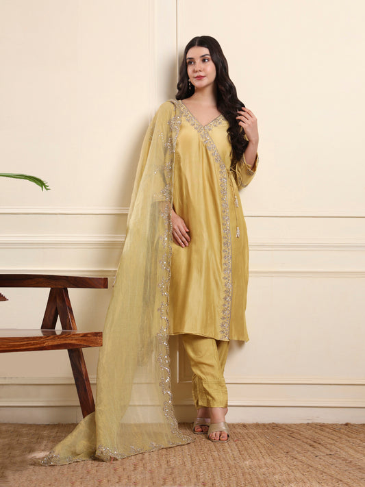 Mustard Angarakha Suit