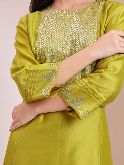 LIME Green Sequin Suit Set